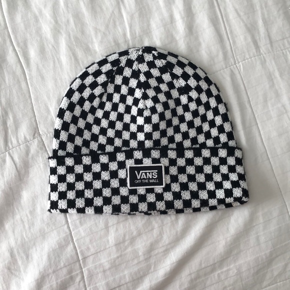 vans checkered beanie